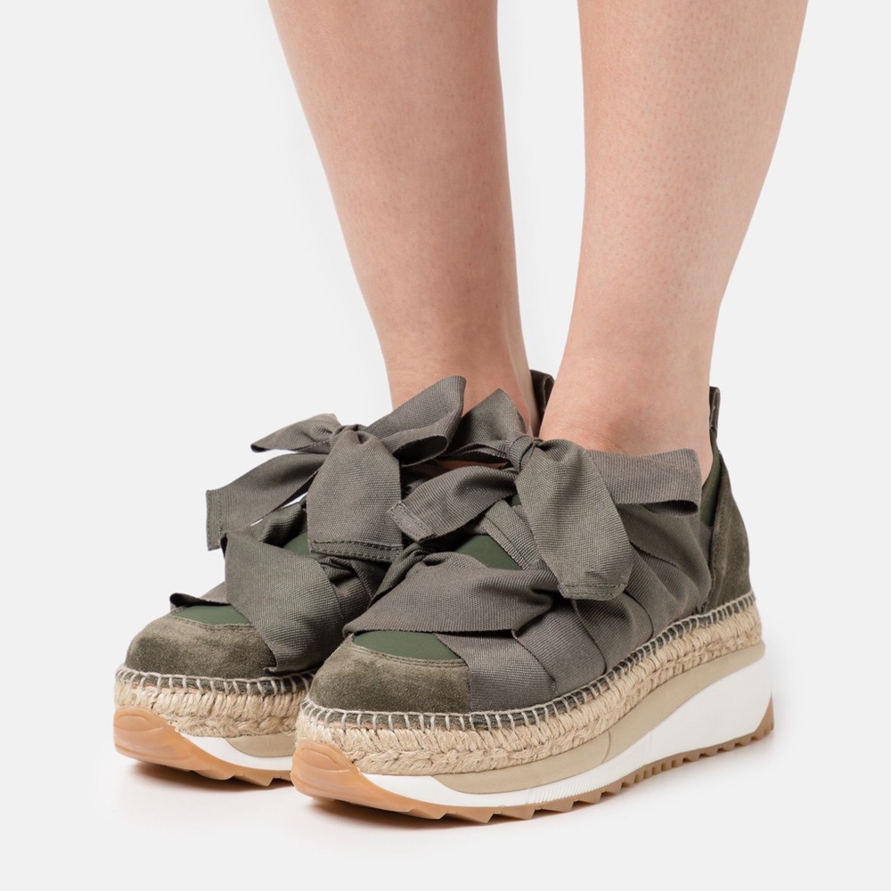 Free People by Gaimo Venus Sneakers Military Green
